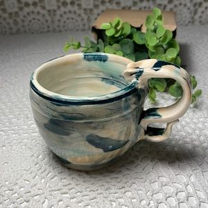 Handcrafted pottery mug